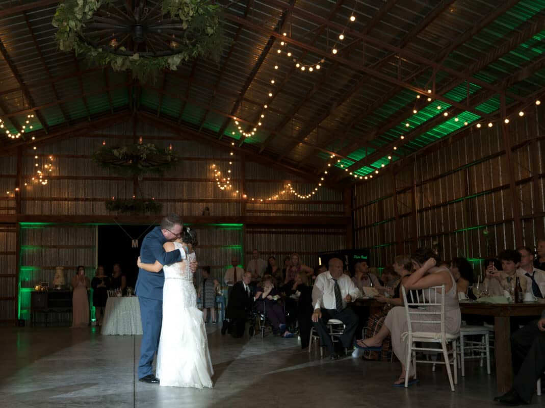 Father dances with daughter at Hudson Valley Wedding at Nostranos Vineyard