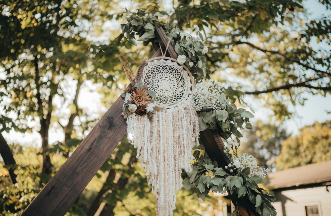 Dream Catcher Ceremony Decoration at a Hudson Valley Wedding for Locust Grove Estate Wedding Photography