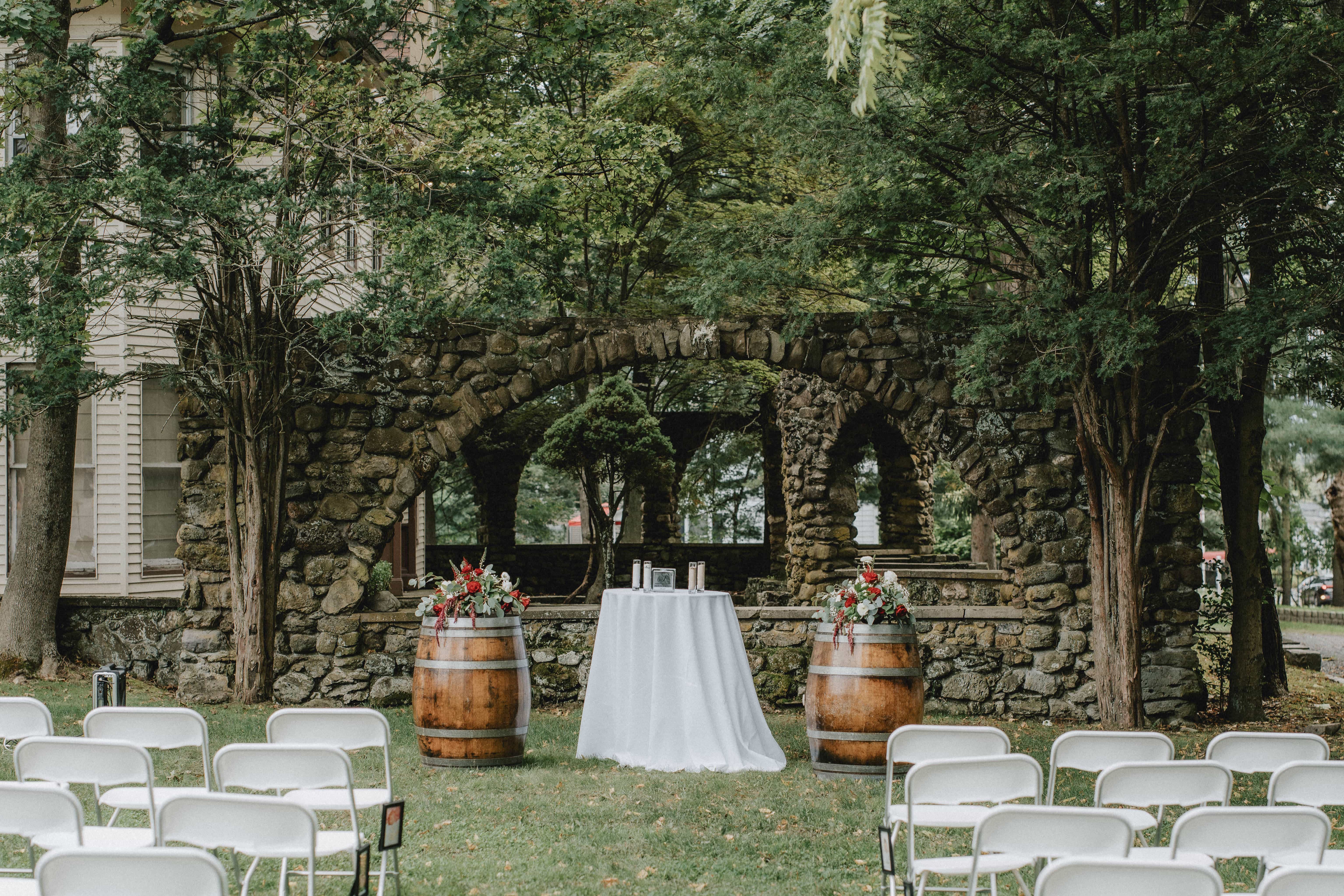 Ceremony Site at a Hudson Valley Wedding at Brotherhood Winery