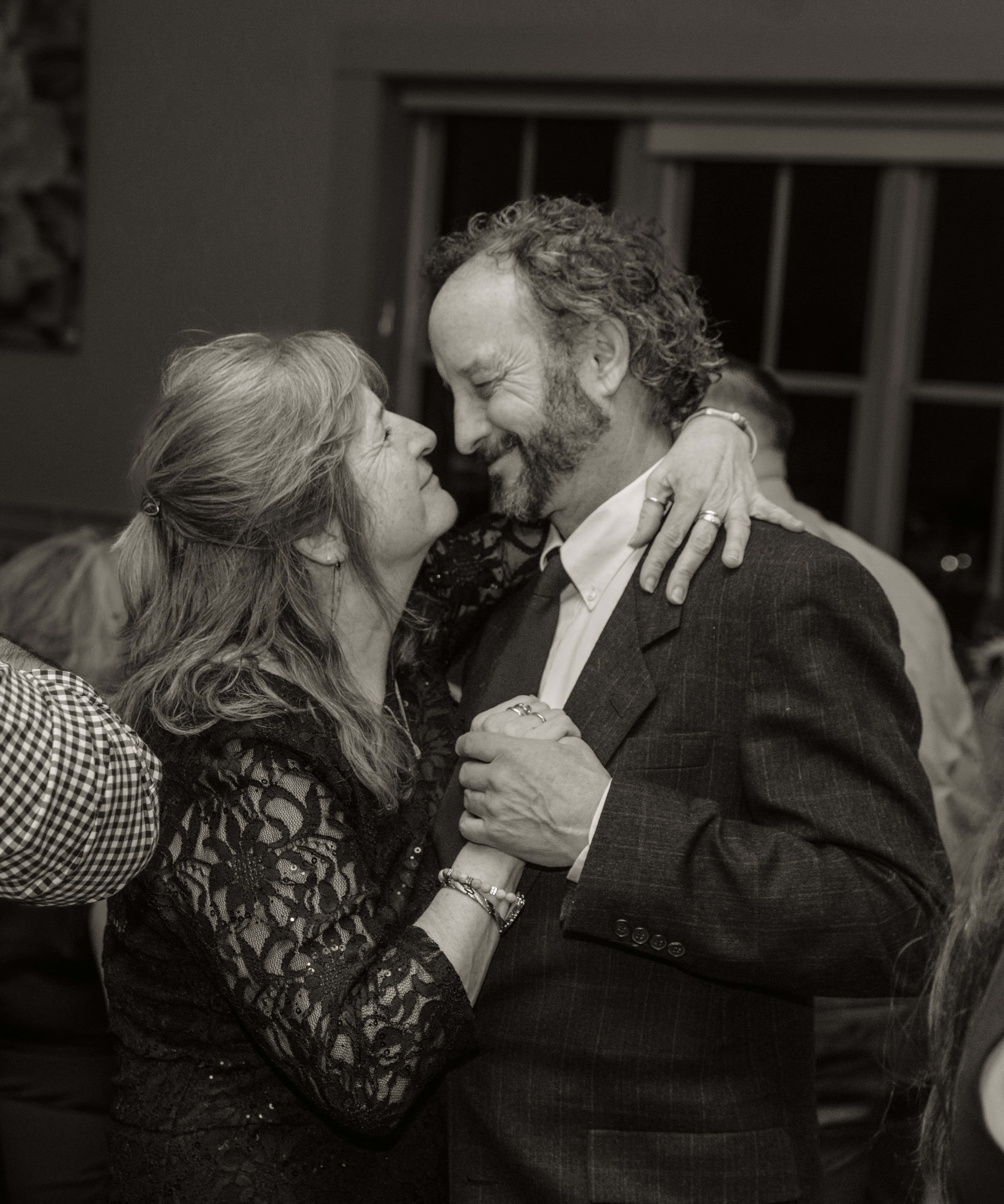 Black and White Photo of couple dancing at a Hudson Valley Wedding at Locust Grove Estate