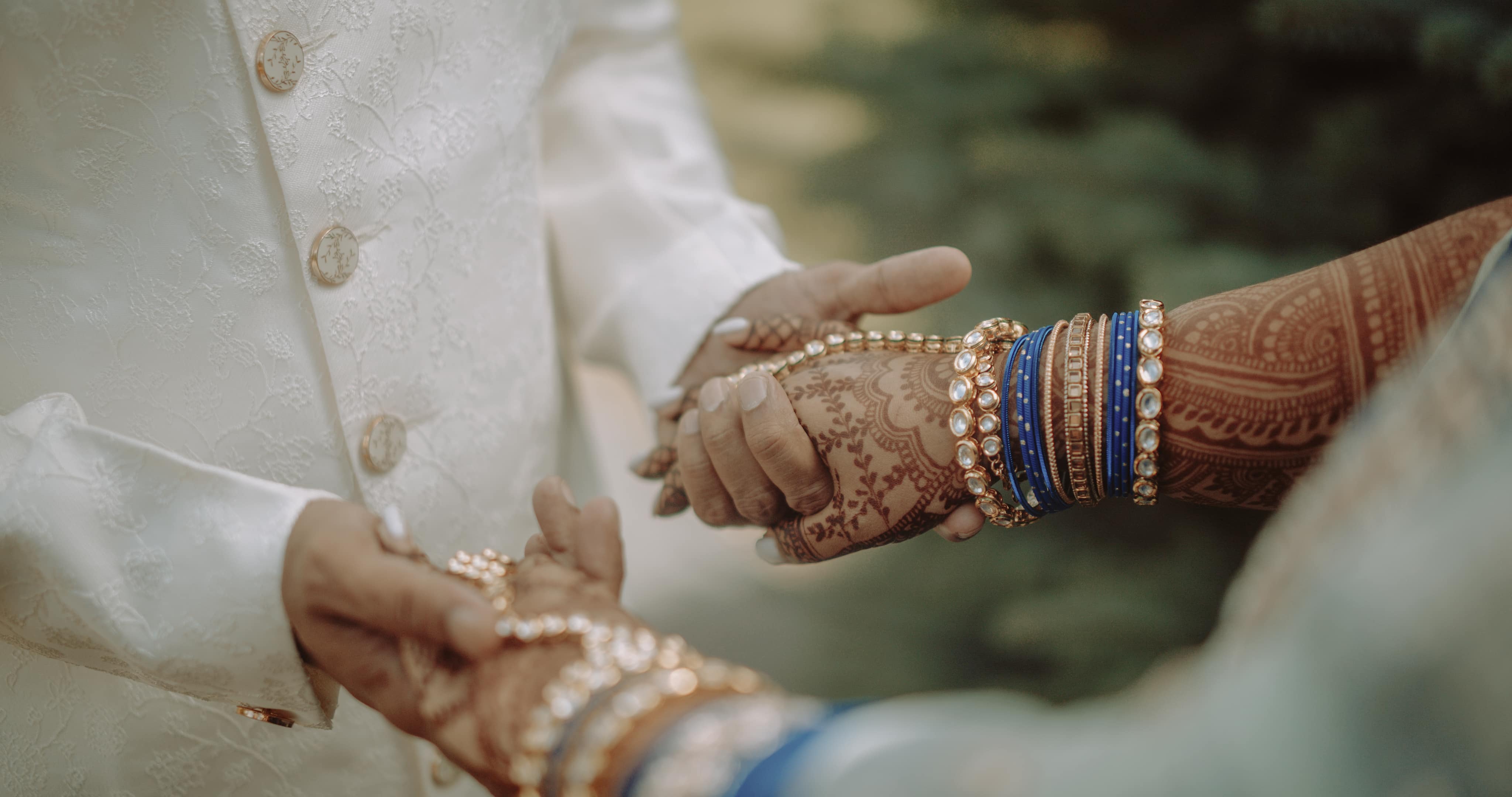 Bride and groom holds hands for a Tarrytown Estate Wedding Video in the Hudson Valley
