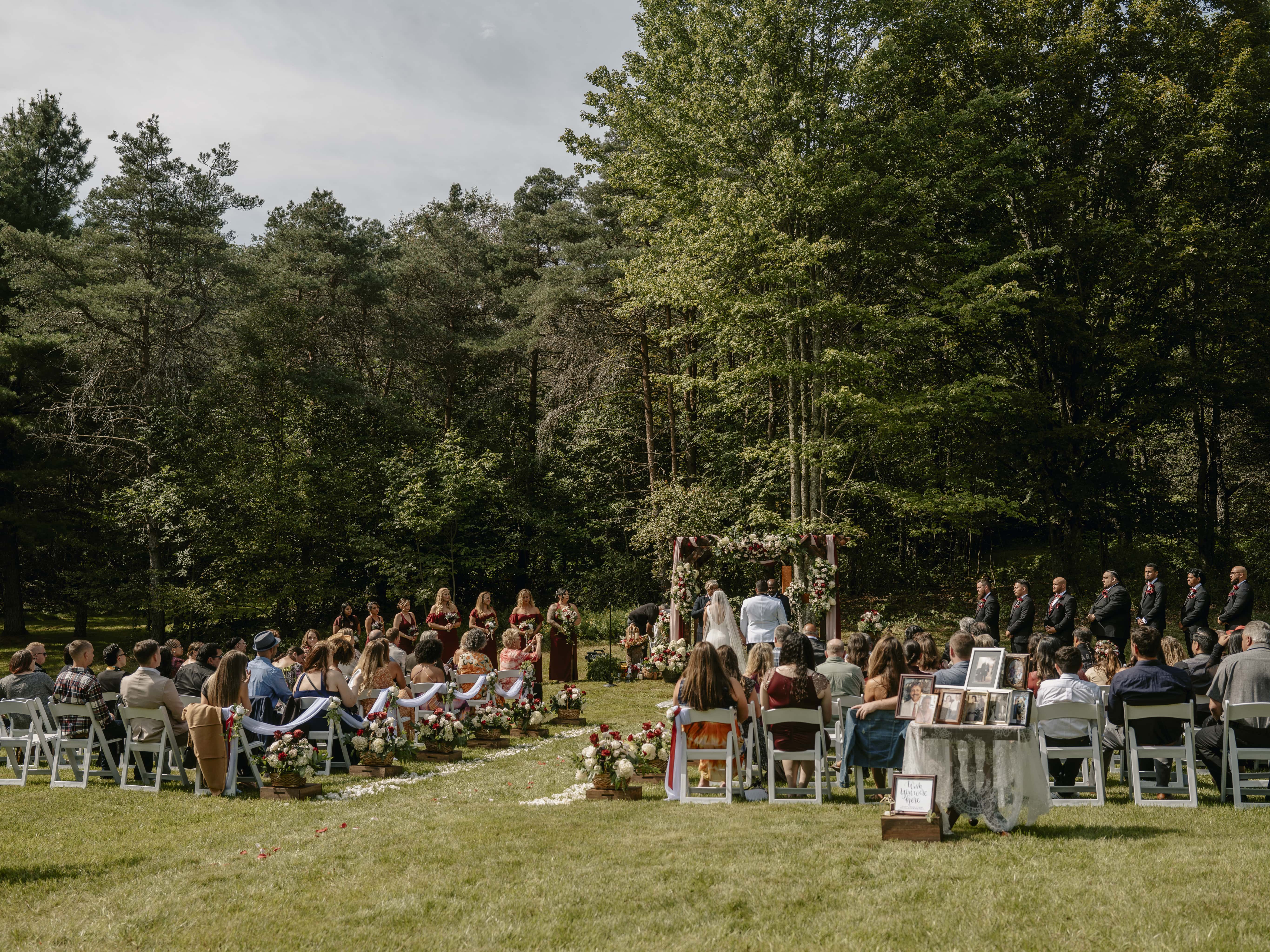 Whole Ceremony at an Upstate New York Wedding in the Hudson Valley