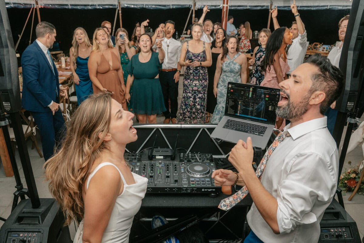 Bride and Groom DJ at a Eastwinds Hotel Wedding in the Hudson Valley